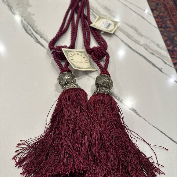 New Vintage 2 Pcs Rope Curtain Tassel TieBacks Curtain Fringe, bought $34.99each - Picture 5 of 16